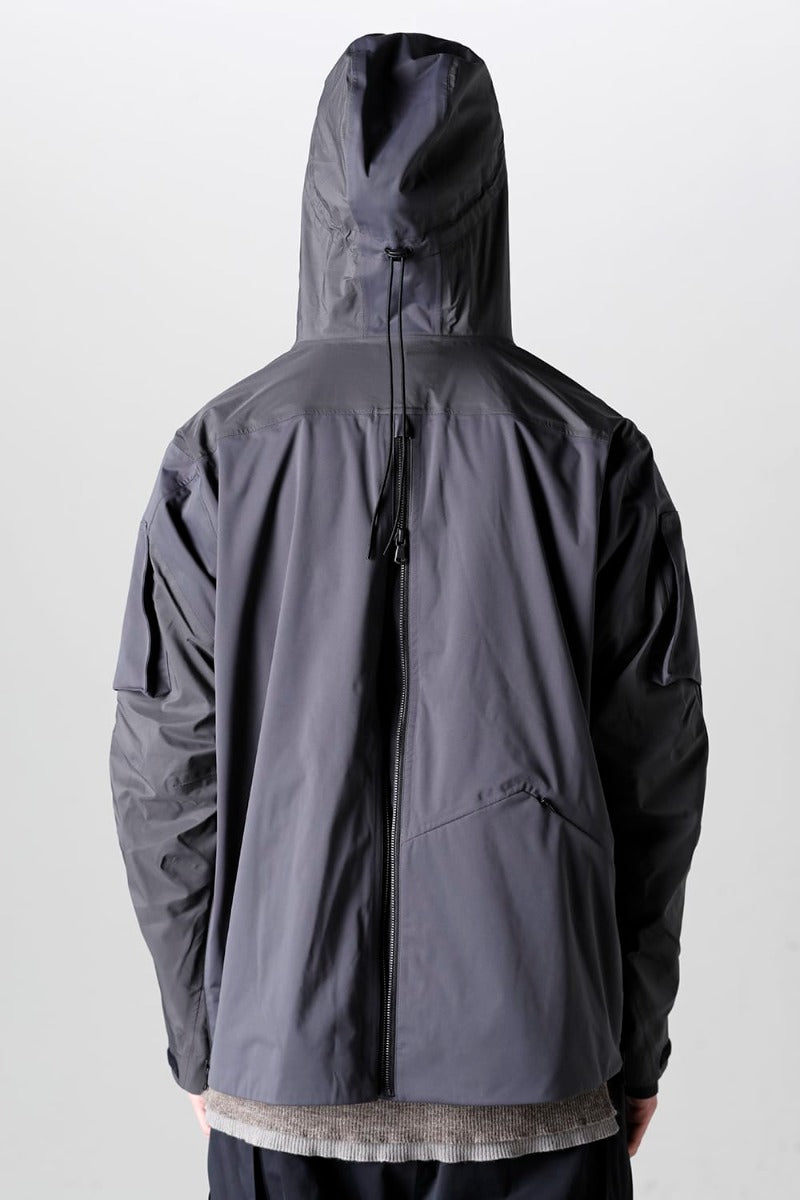 Water Repellent Hooded Jacket  Dark Gray