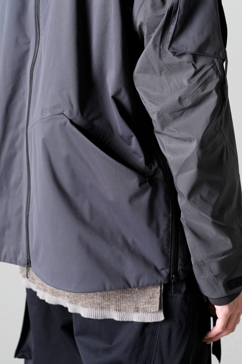 Water Repellent Hooded Jacket  Dark Gray