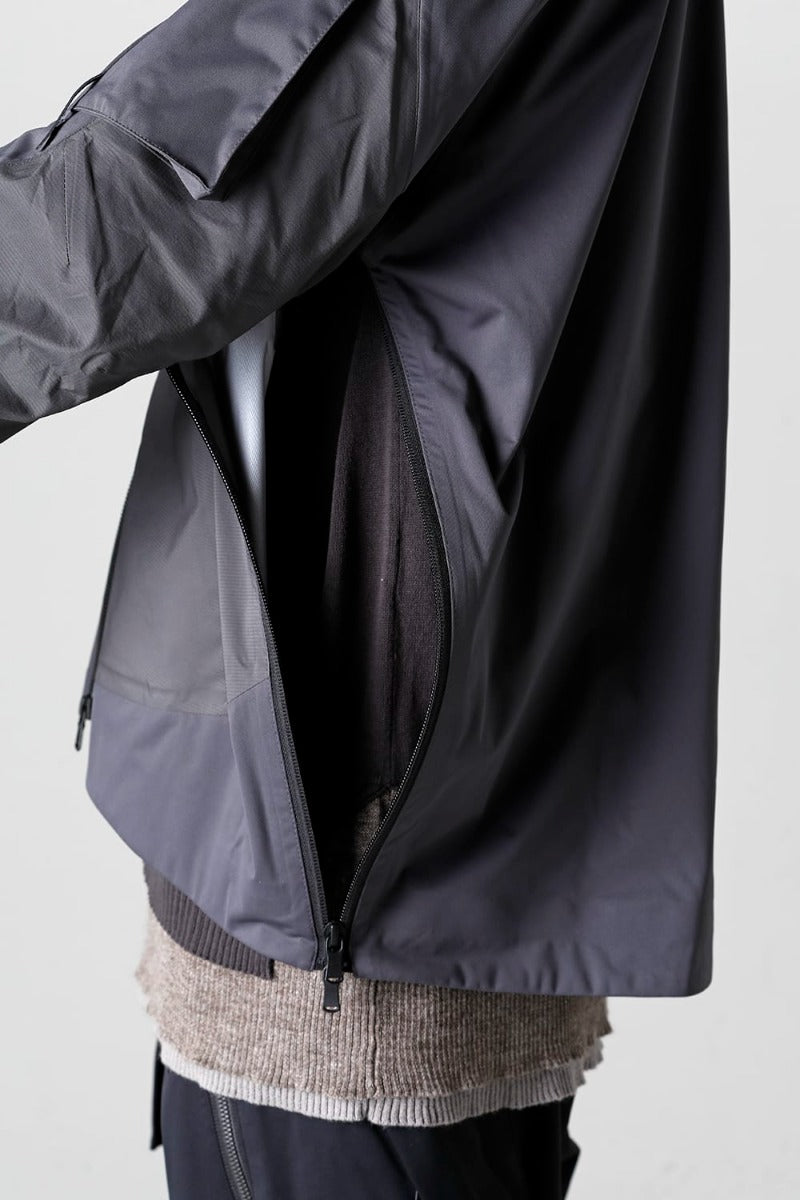 Water Repellent Hooded Jacket  Dark Gray