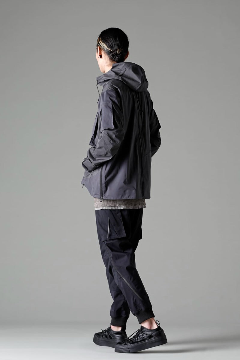 Water Repellent Hooded Jacket  Dark Gray