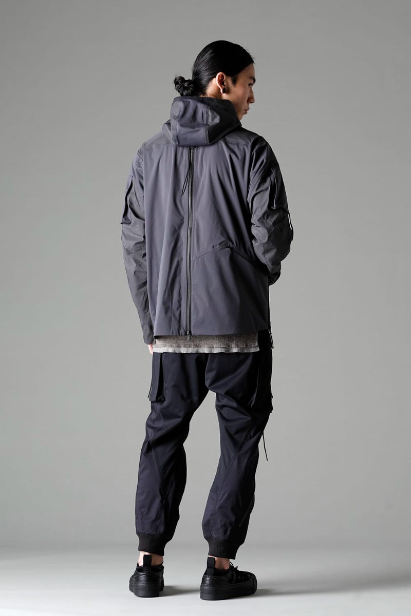 Water Repellent Hooded Jacket  Dark Gray