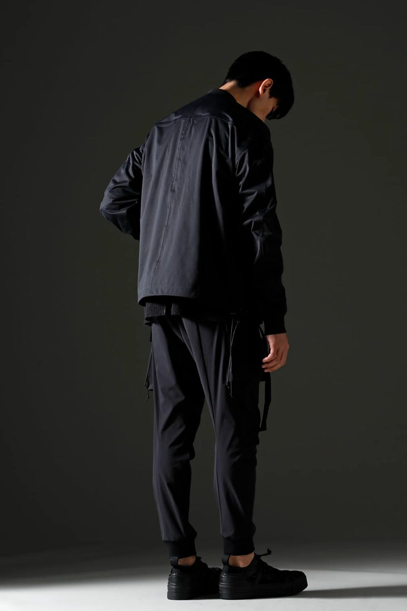 Water Repellent Bomber Jacket  Black