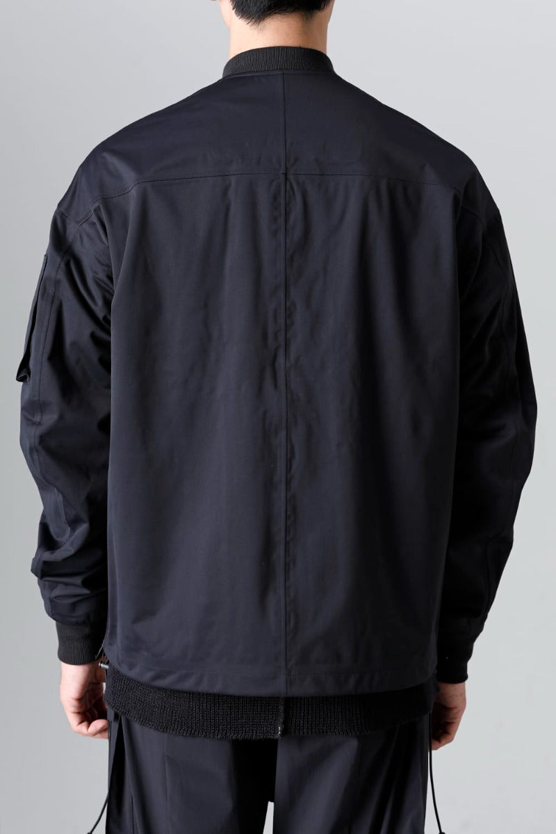 Water Repellent Bomber Jacket  Black