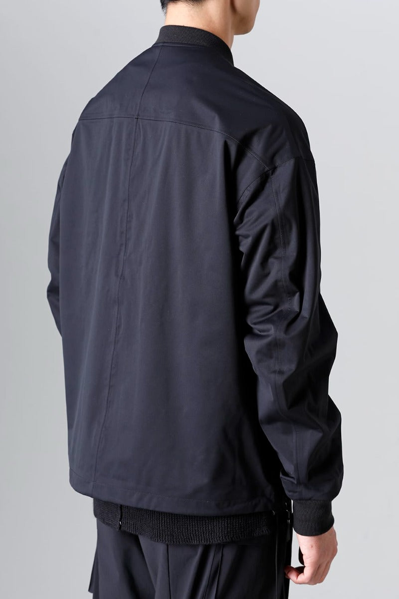 Water Repellent Bomber Jacket  Black