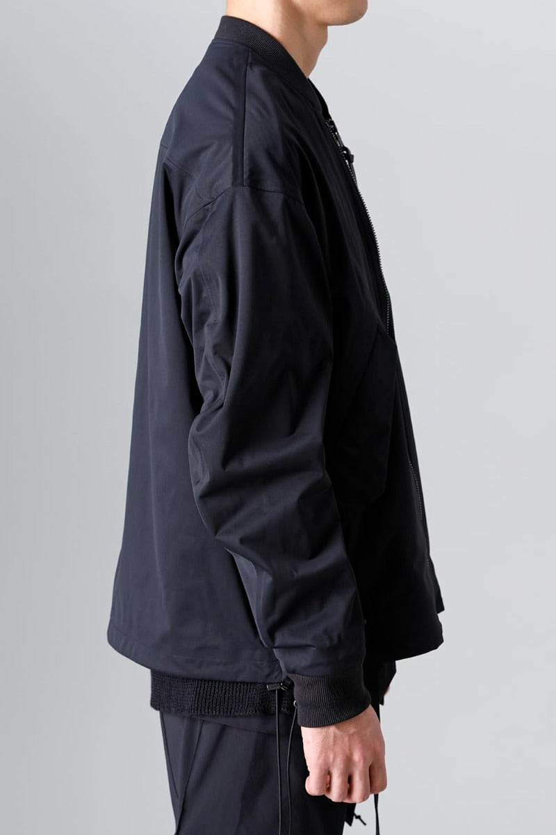 Water Repellent Bomber Jacket  Black