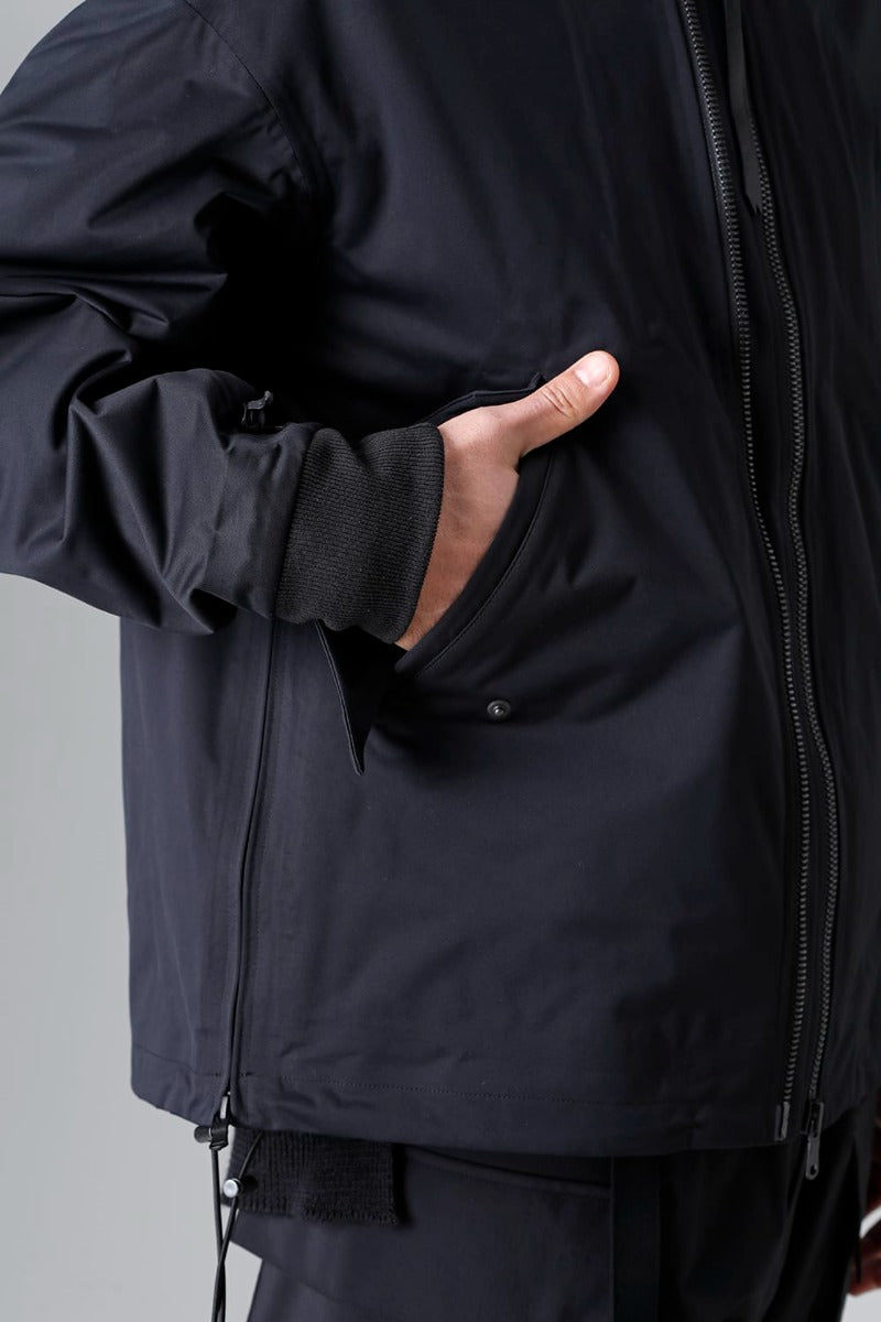 Water Repellent Bomber Jacket  Black