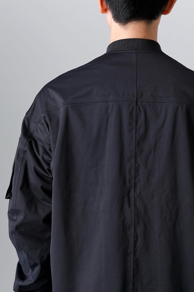 Water Repellent Bomber Jacket  Black