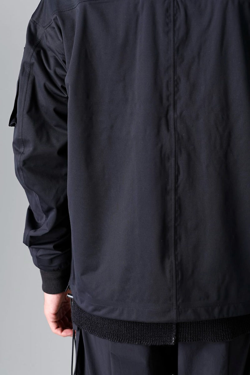 Water Repellent Bomber Jacket  Black