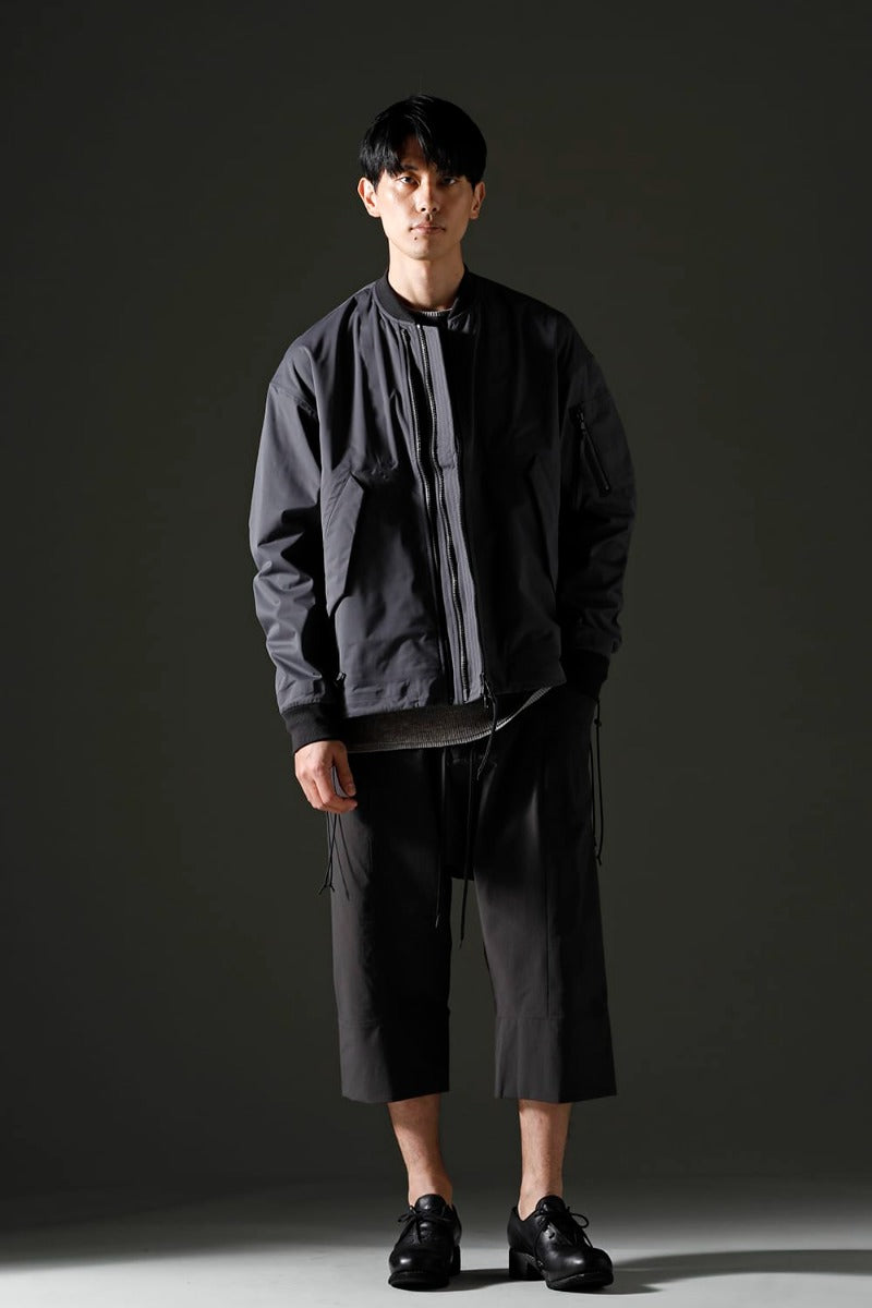 Water Repellent Bomber Jacket  Dark Gray