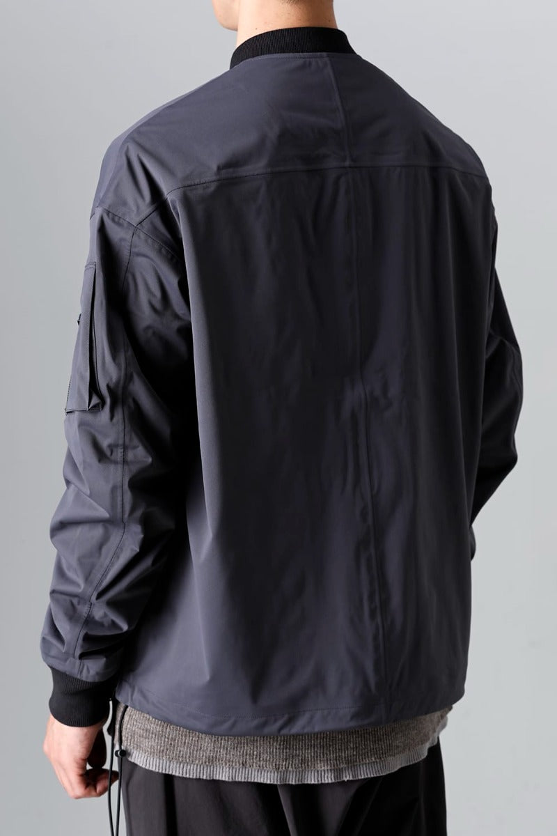 Water Repellent Bomber Jacket  Dark Gray