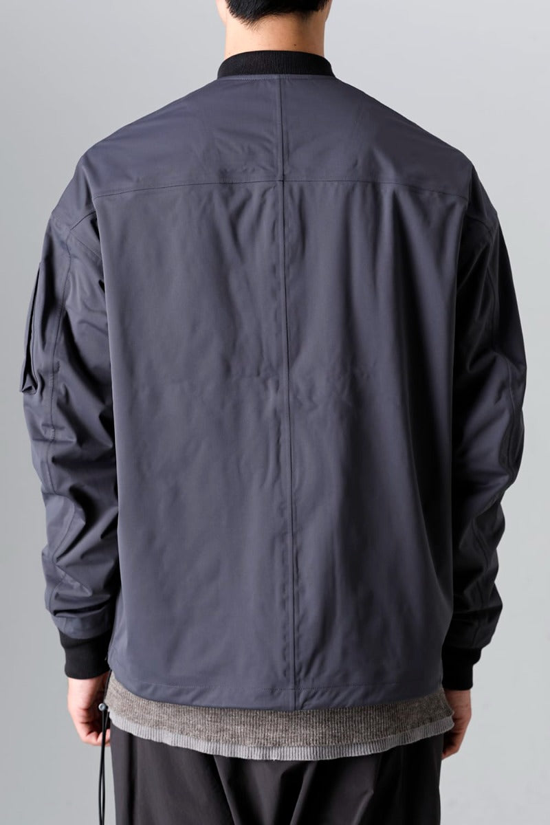 Water Repellent Bomber Jacket  Dark Gray