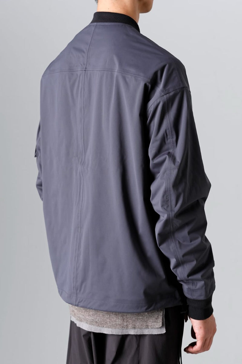 Water Repellent Bomber Jacket  Dark Gray