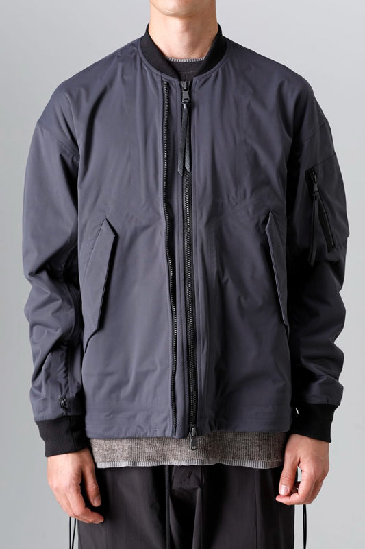 Water Repellent Bomber Jacket  Dark Gray