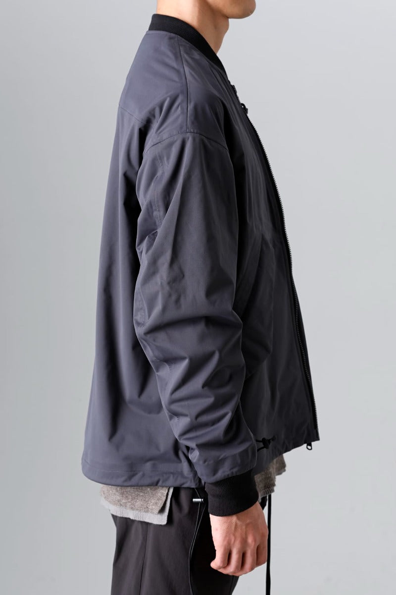 Water Repellent Bomber Jacket  Dark Gray