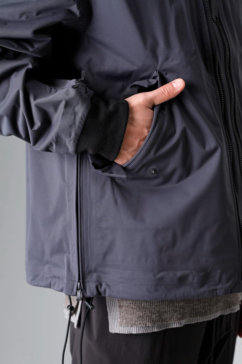 Water Repellent Bomber Jacket  Dark Gray