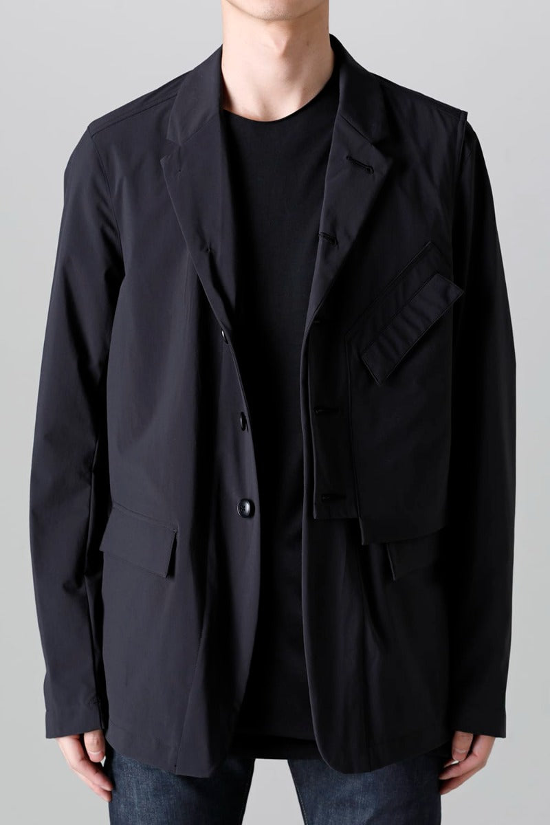 Water-Repellent Stretch Blazer  Black