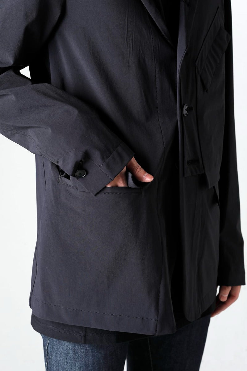 Water-Repellent Stretch Blazer  Black