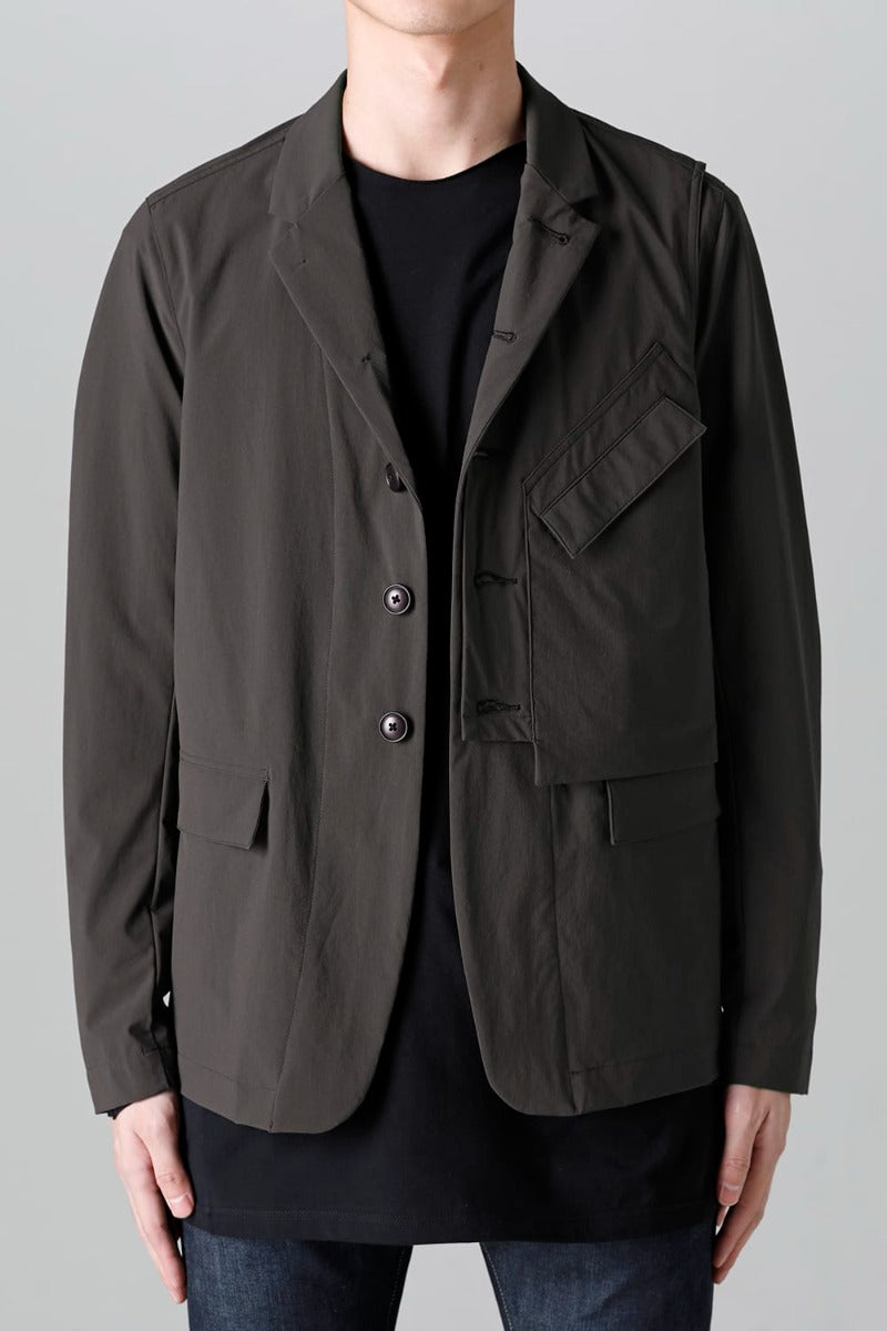 Water-Repellent Stretch Blazer  Dark Olive