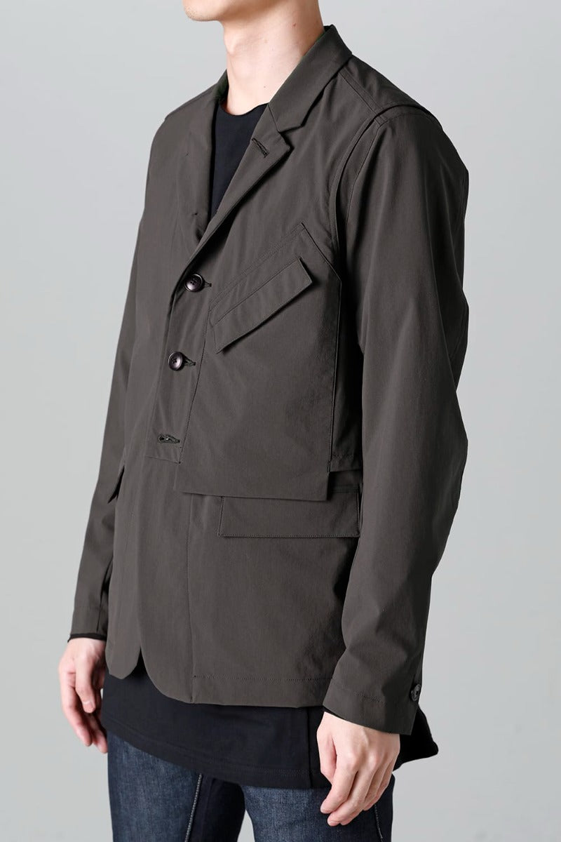 Water-Repellent Stretch Blazer  Dark Olive