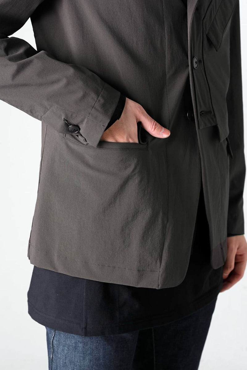 Water-Repellent Stretch Blazer  Dark Olive