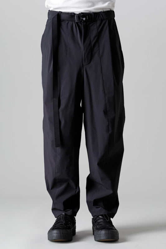 Water-Repellent Stretch Wide Pants Black