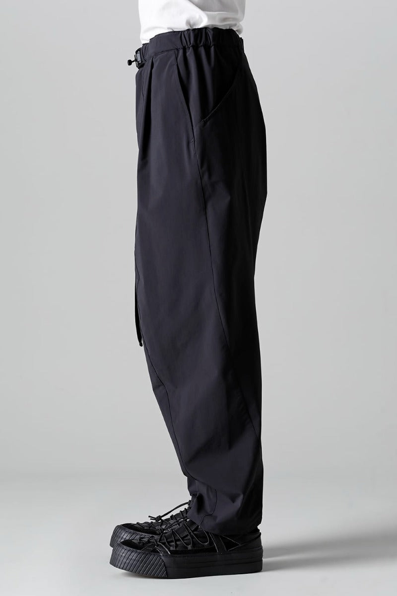 Water-Repellent Stretch Wide Pants Black