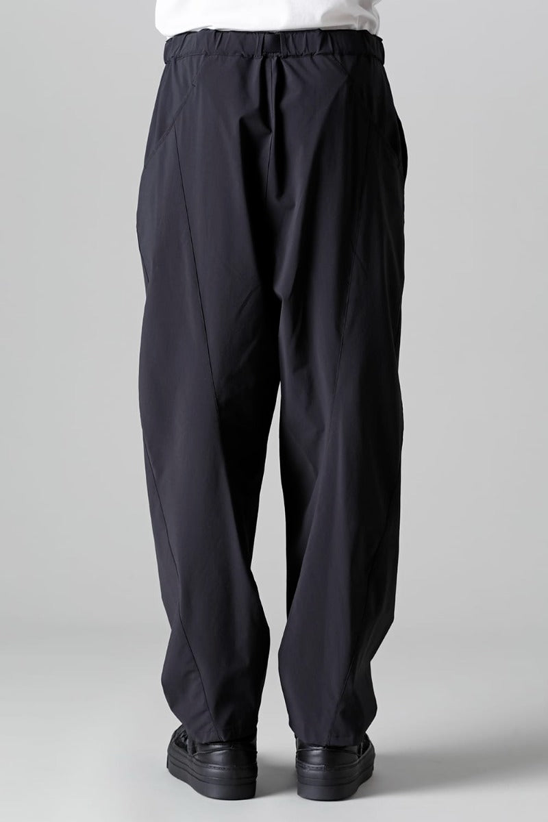 Water-Repellent Stretch Wide Pants Black