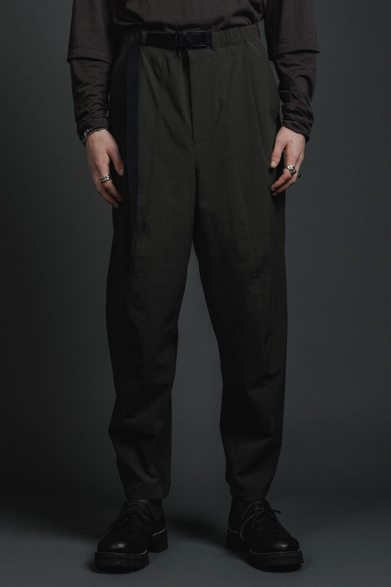 Water-Repellent Stretch Wide Pants Dark Gray