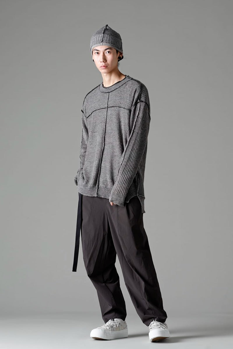 Water-Repellent Stretch Wide Pants Dark Gray