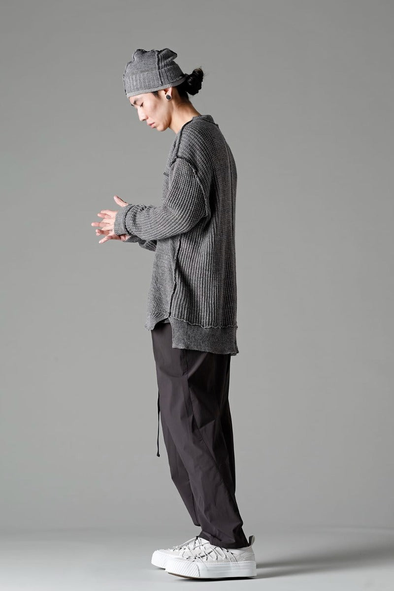 Water-Repellent Stretch Wide Pants Dark Gray