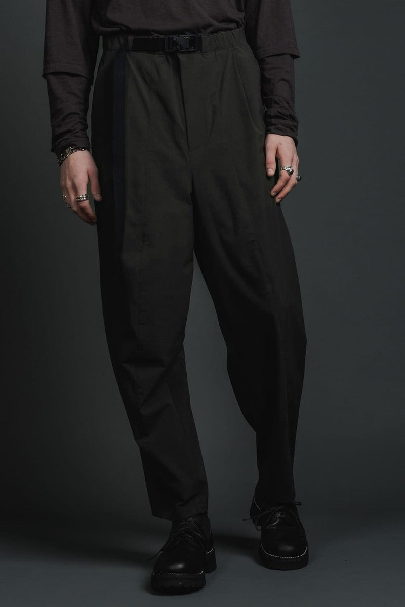 Water-Repellent Stretch Wide Pants Dark Gray