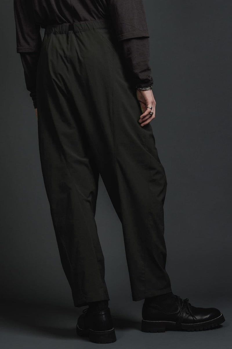 Water-Repellent Stretch Wide Pants Dark Gray