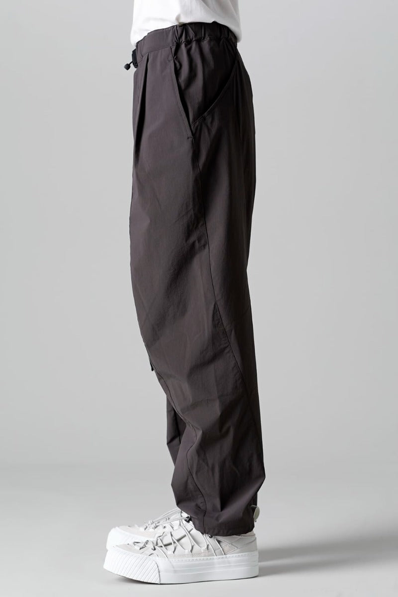 Water-Repellent Stretch Wide Pants Dark Gray