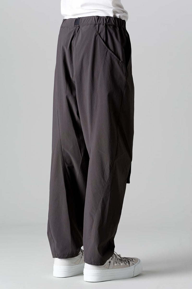 Water-Repellent Stretch Wide Pants Dark Gray