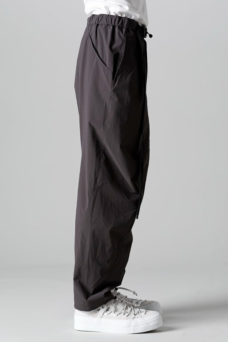 Water-Repellent Stretch Wide Pants Dark Gray