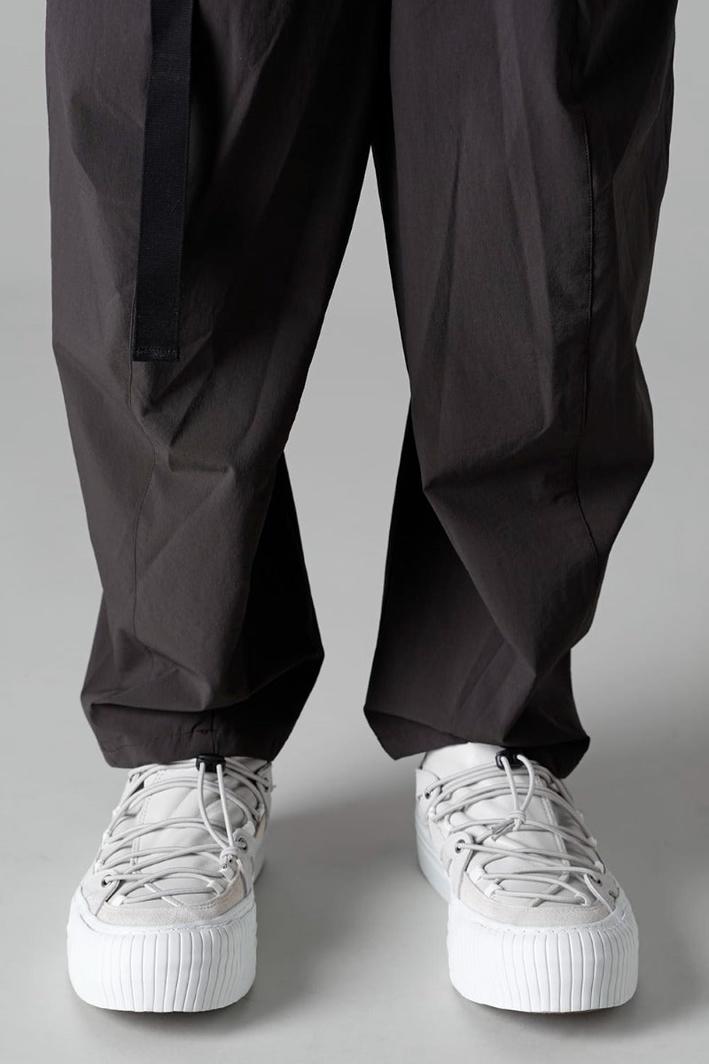 Water-Repellent Stretch Wide Pants Dark Gray