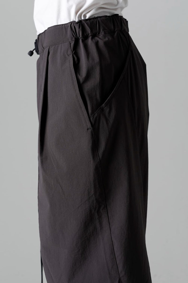 Water-Repellent Stretch Wide Pants Dark Gray