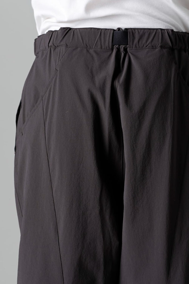 Water-Repellent Stretch Wide Pants Dark Gray