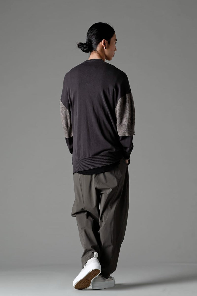 Water-Repellent Stretch Wide Pants Dark Olive