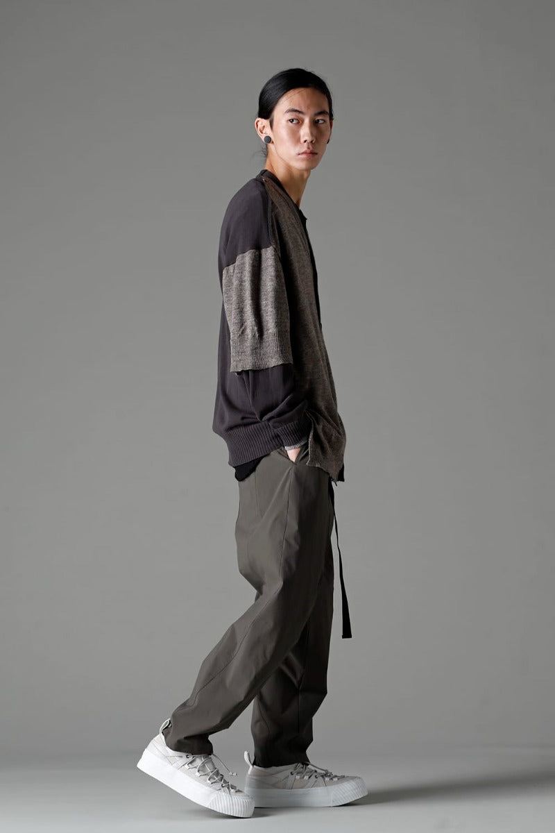 Water-Repellent Stretch Wide Pants Dark Olive