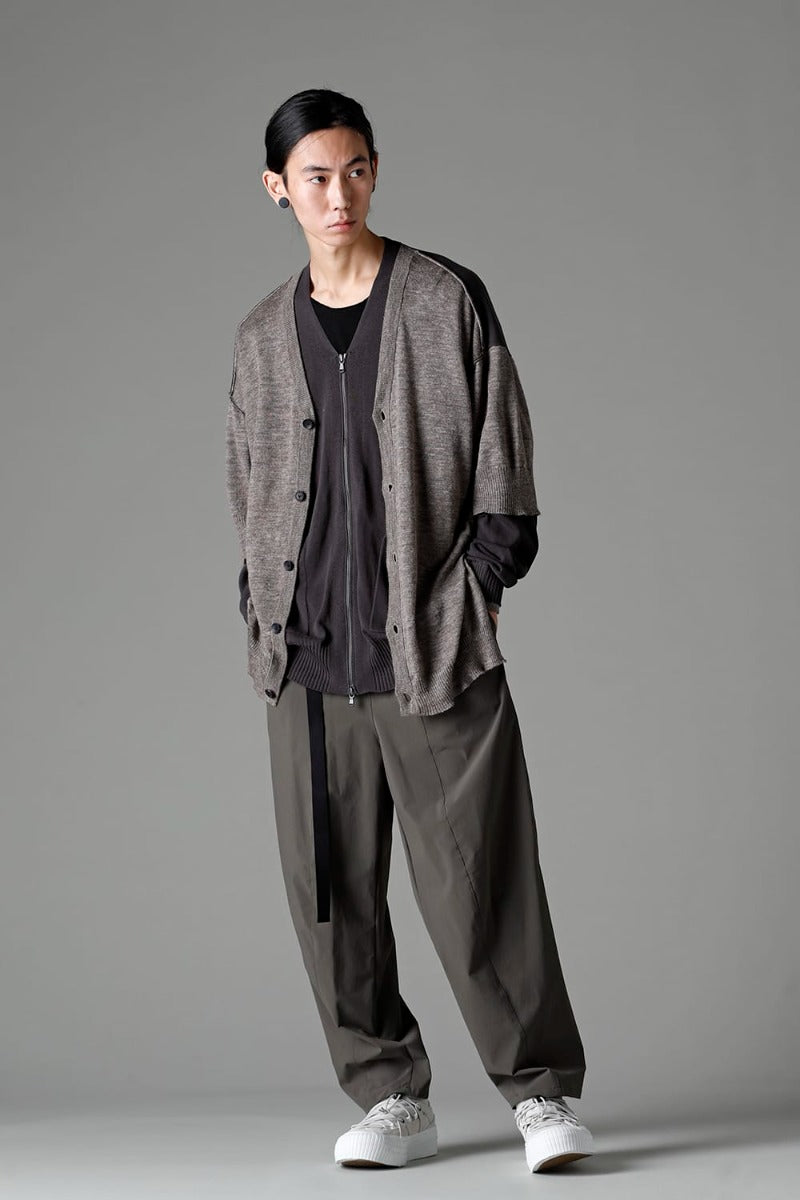 Water-Repellent Stretch Wide Pants Dark Olive