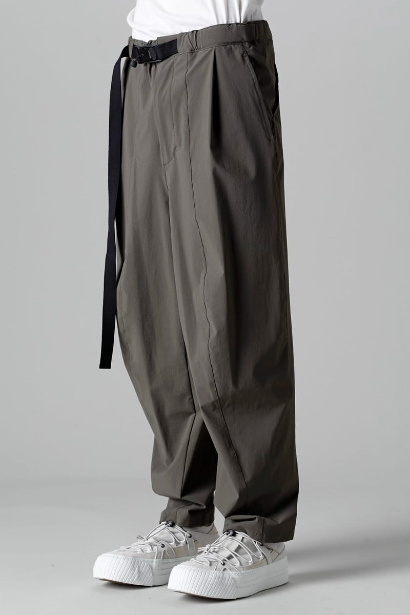 Water-Repellent Stretch Wide Pants Dark Olive