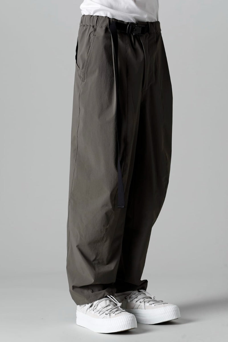 Water-Repellent Stretch Wide Pants Dark Olive