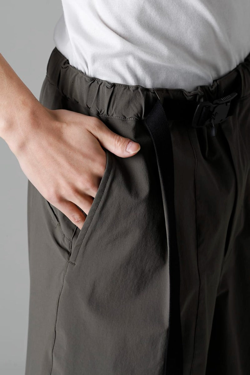 Water-Repellent Stretch Wide Pants Dark Olive