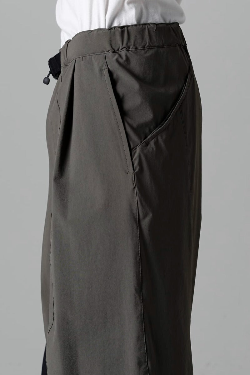 Water-Repellent Stretch Wide Pants Dark Olive