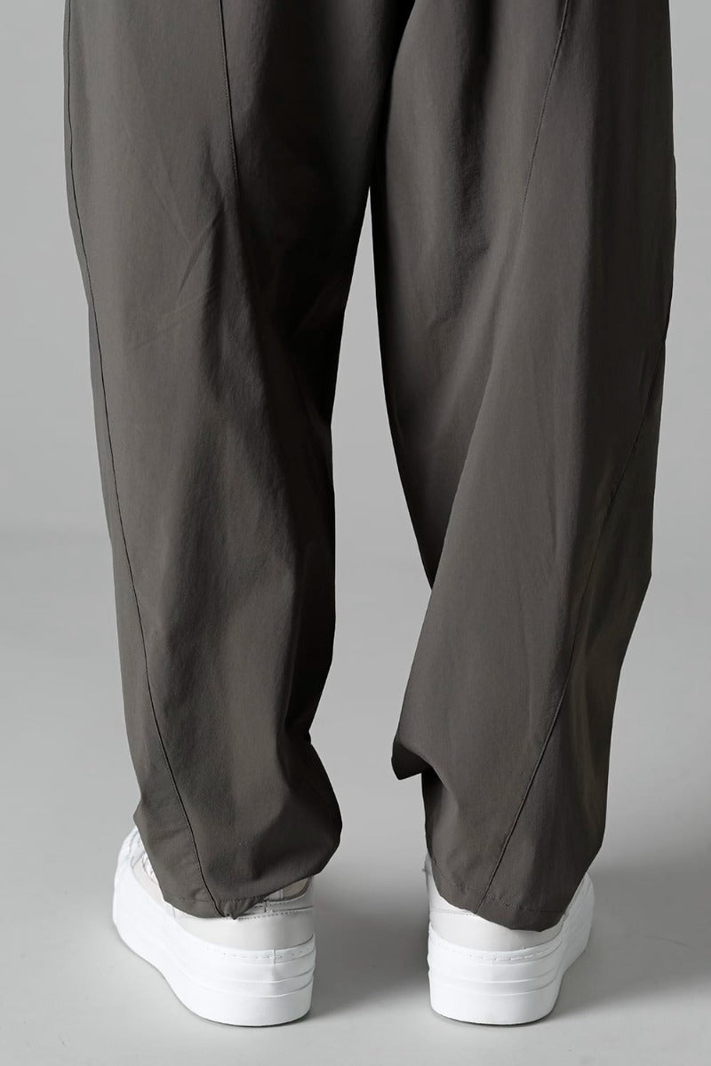 Water-Repellent Stretch Wide Pants Dark Olive