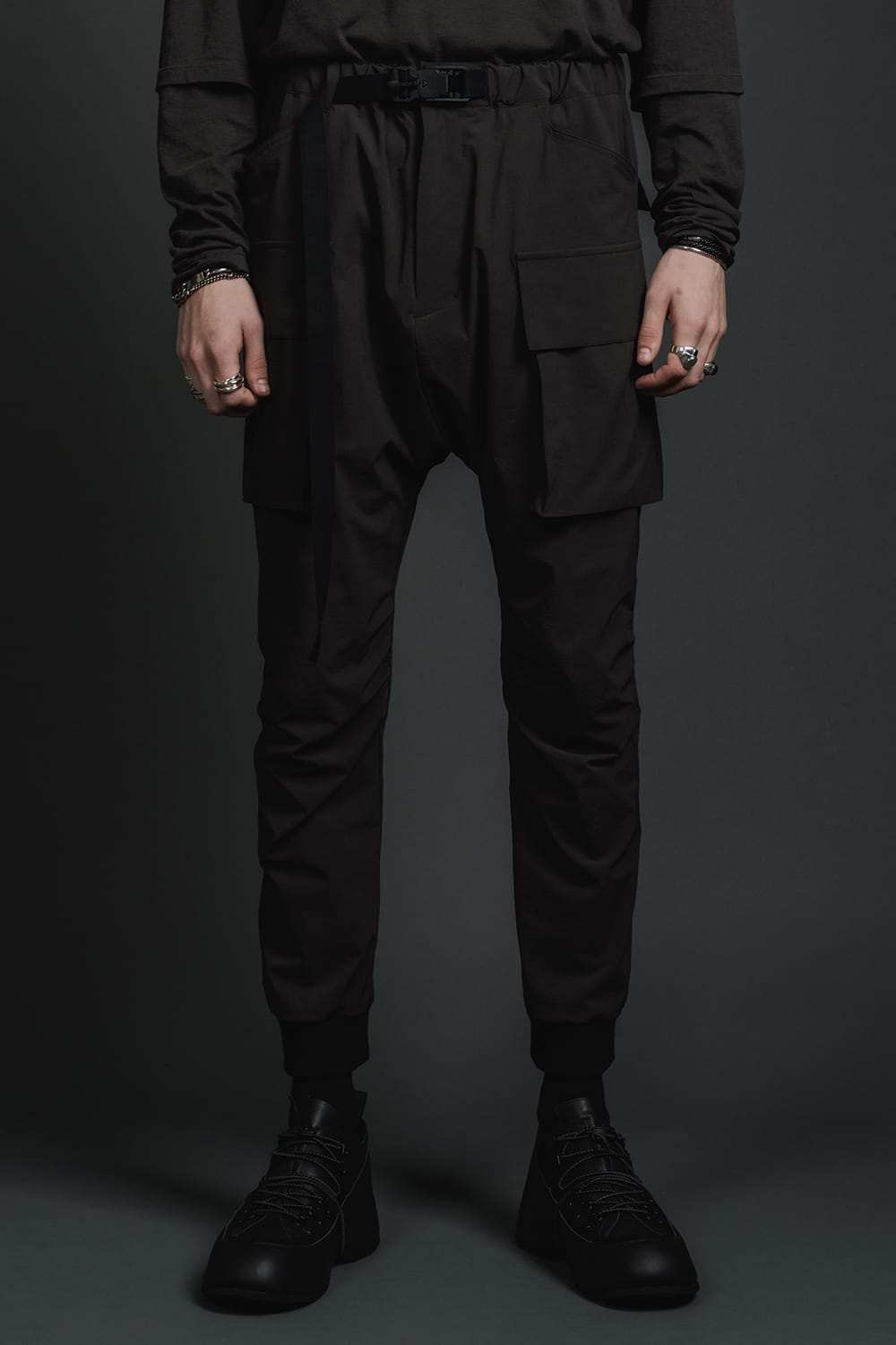 Water-Repellent Stretch Cargo Pants Dark Gray