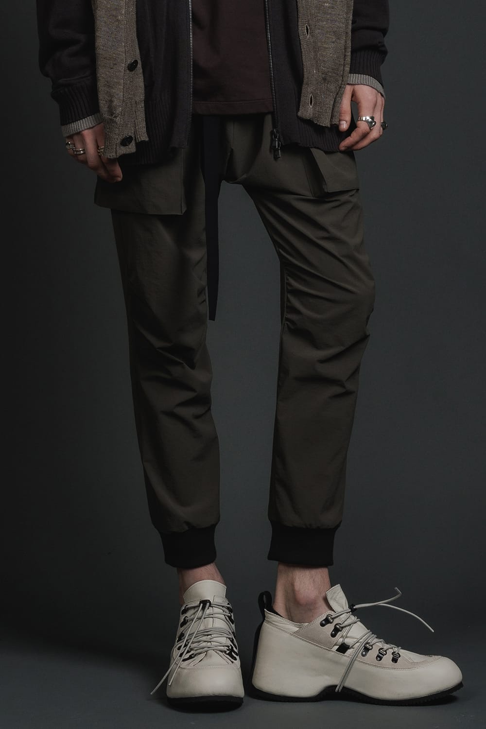 Water-Repellent Stretch Cargo Pants Dark Olive