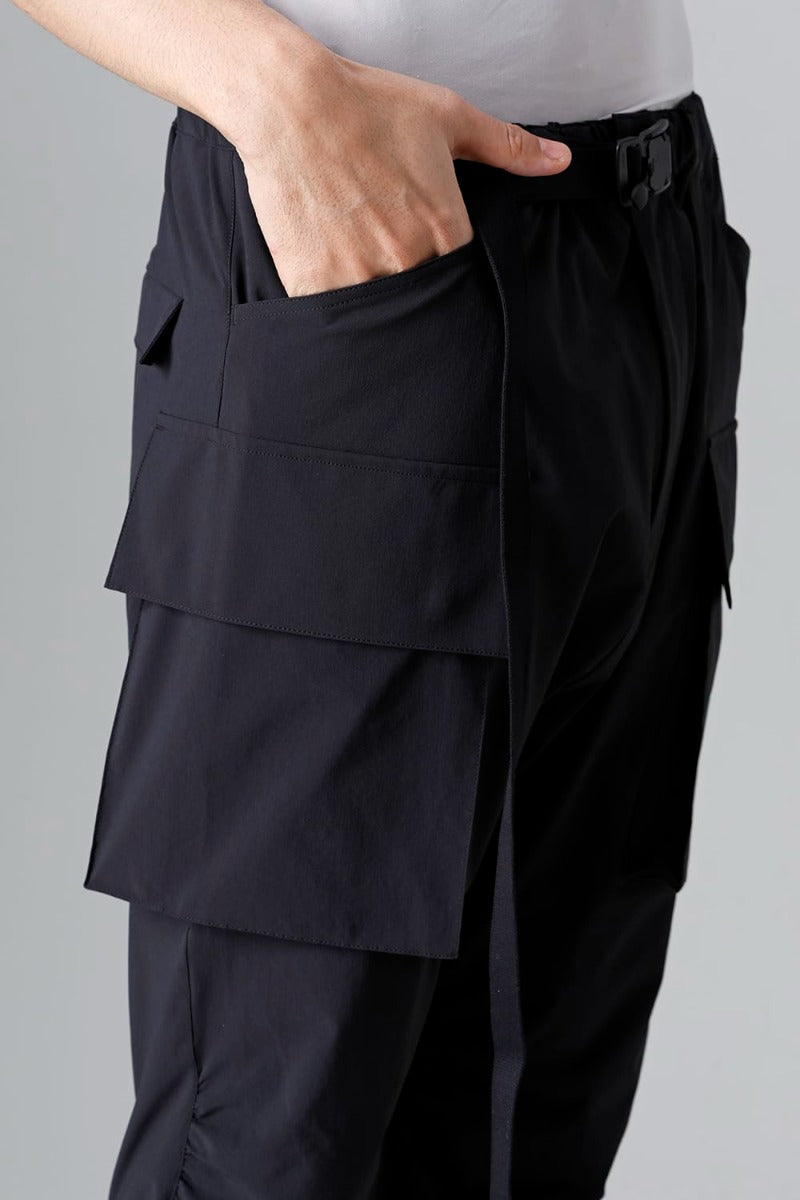 Water-Repellent Stretch Cargo Pants Black