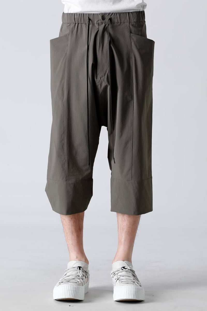 Water-Repellent Stretch Knee-Length Pants Dark Olive